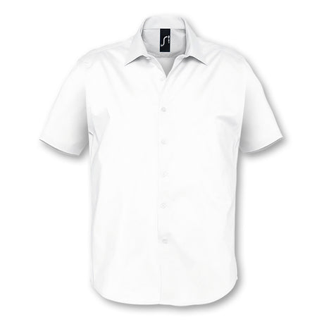 SOLS Broadway Short Sleeve Shirt - White