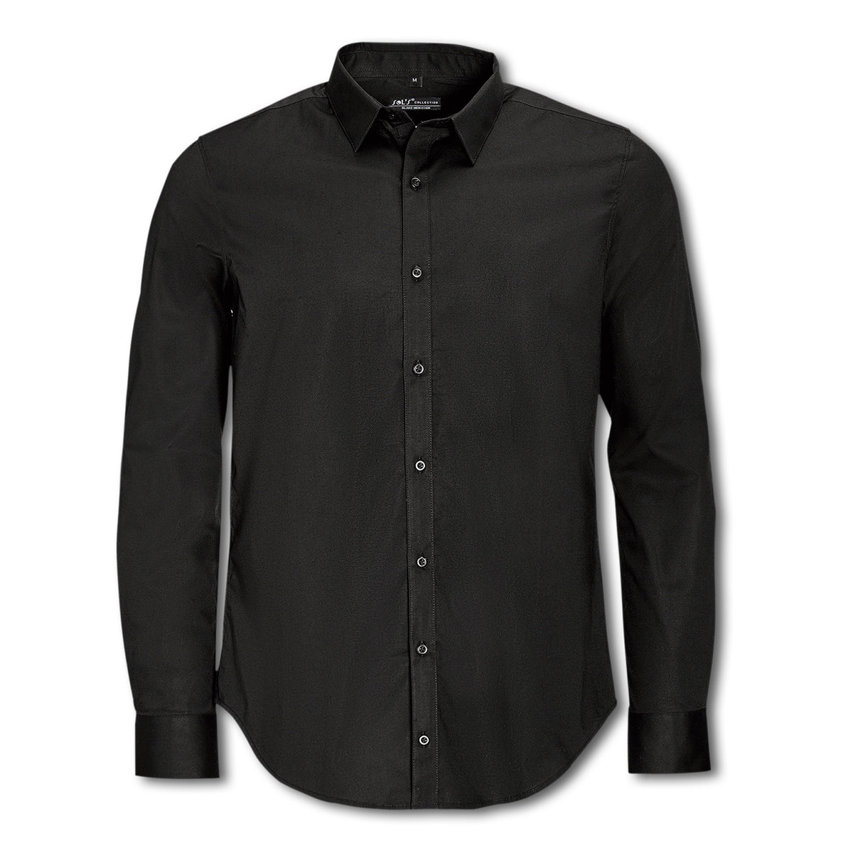 SOLS Blake Men's Long Sleeve Shirt - Black