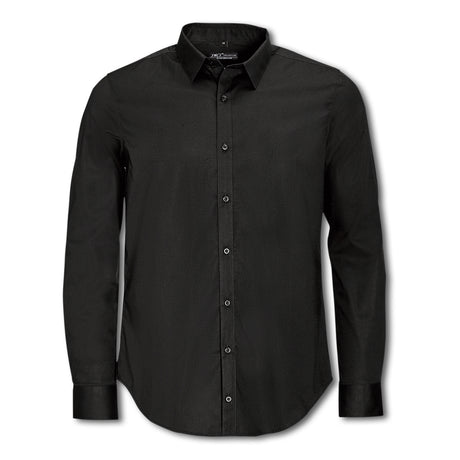 SOLS Blake Men's Long Sleeve Shirt - Black