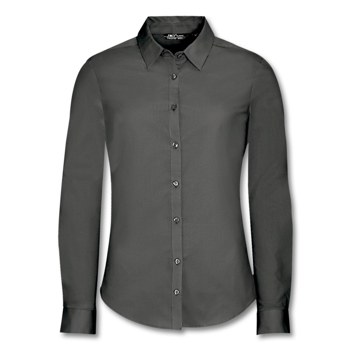 SOLS Blake Women's Long Sleeve Shirt - Titanium