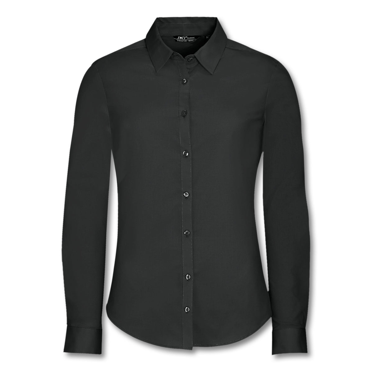 SOLS Blake Women's Long Sleeve Shirt - Black
