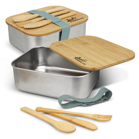 Stainless Steel Lunch Box with Cutlery - Main