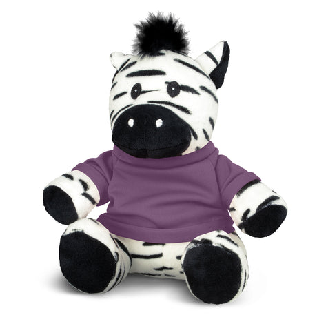 Zebra Plush Toy - Purple