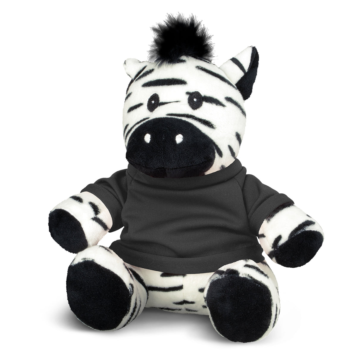 Zebra Plush Toy - Black