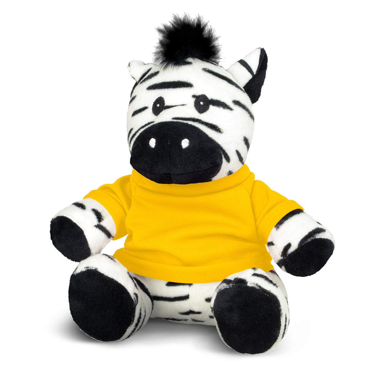 Zebra Plush Toy - Yellow