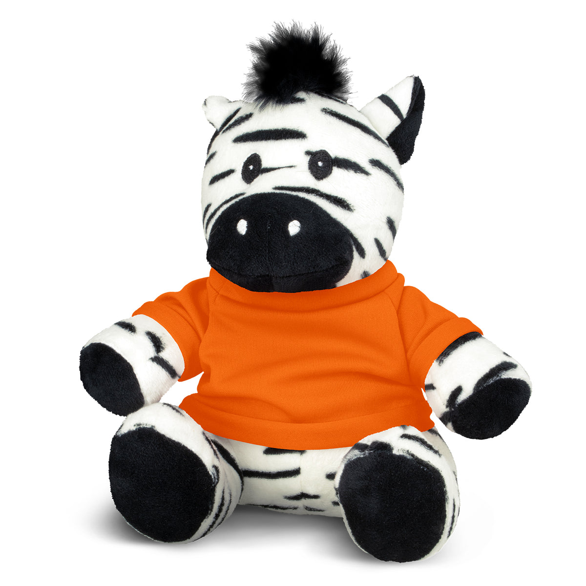 Zebra Plush Toy - Orange