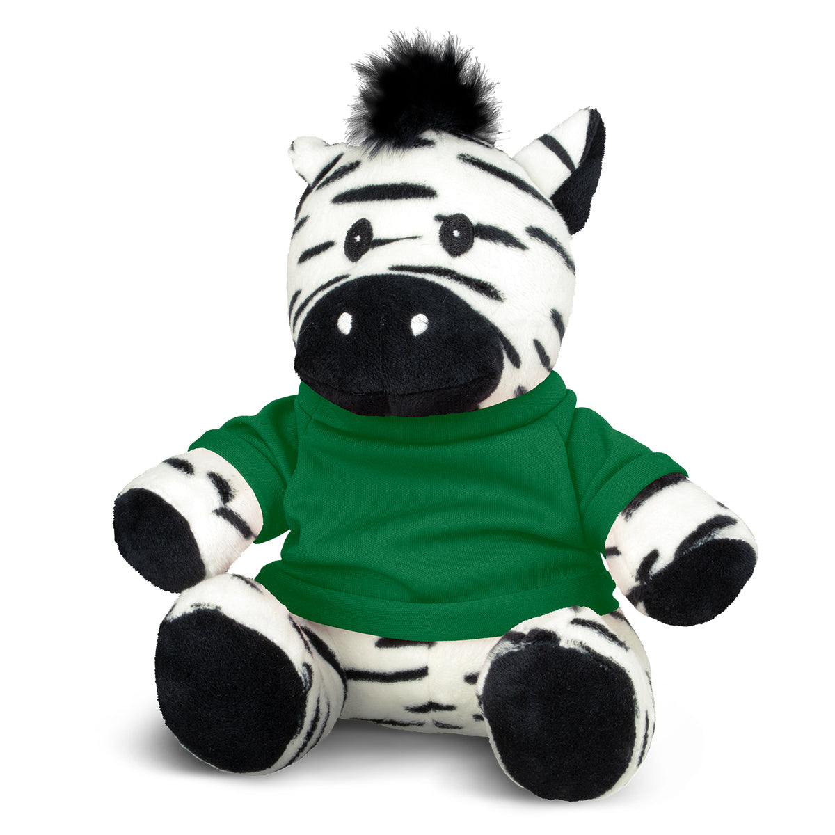 Zebra Plush Toy - Dark Green