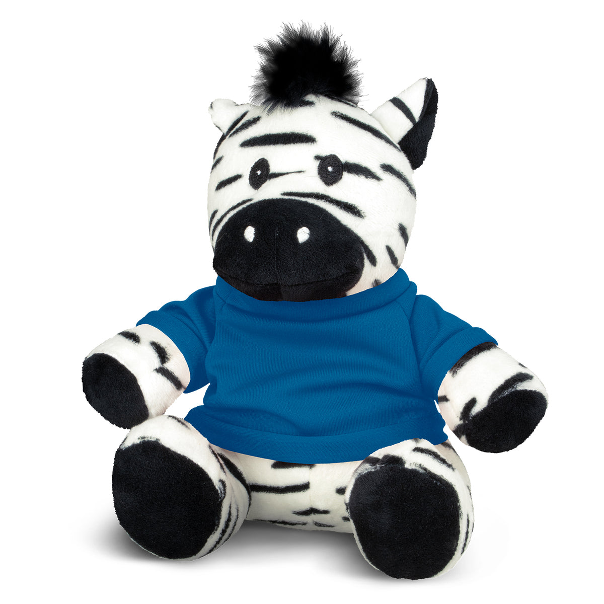 Zebra Plush Toy - Dark Blue