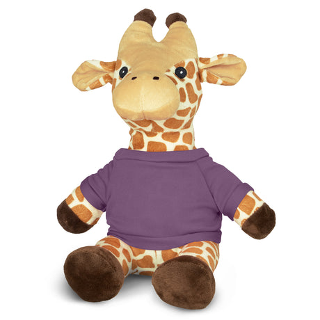 Giraffe Plush Toy - Purple