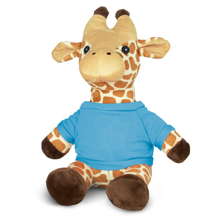Giraffe Plush Toy - Light Blue