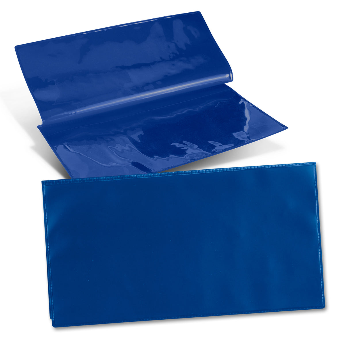 Vinyl Travel Wallet - Blue
