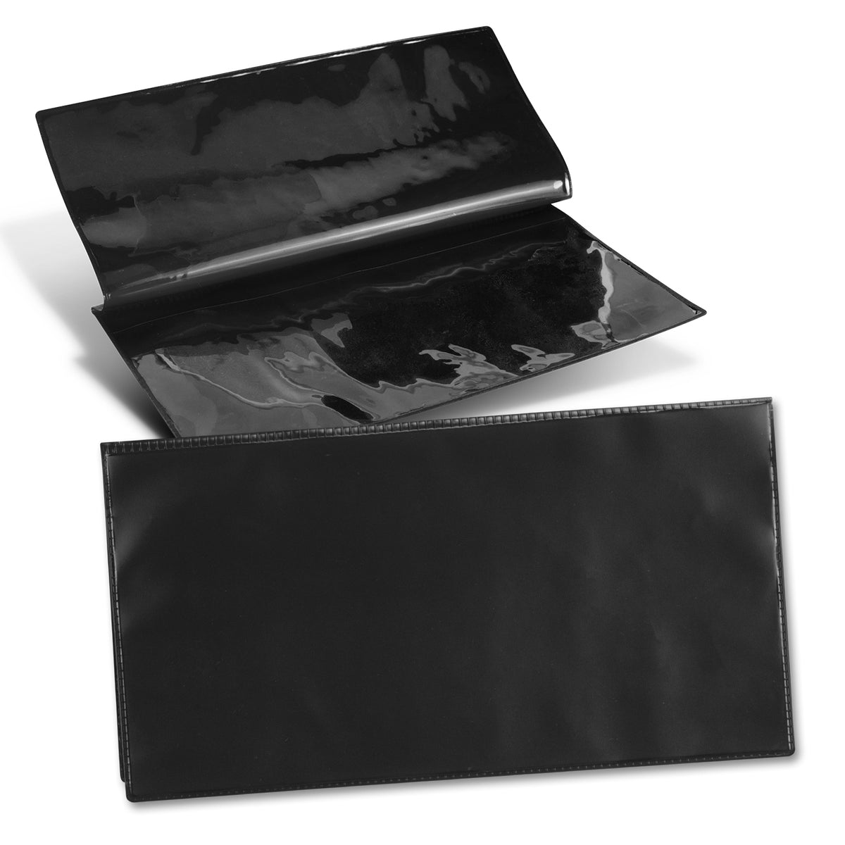 Vinyl Travel Wallet - Black