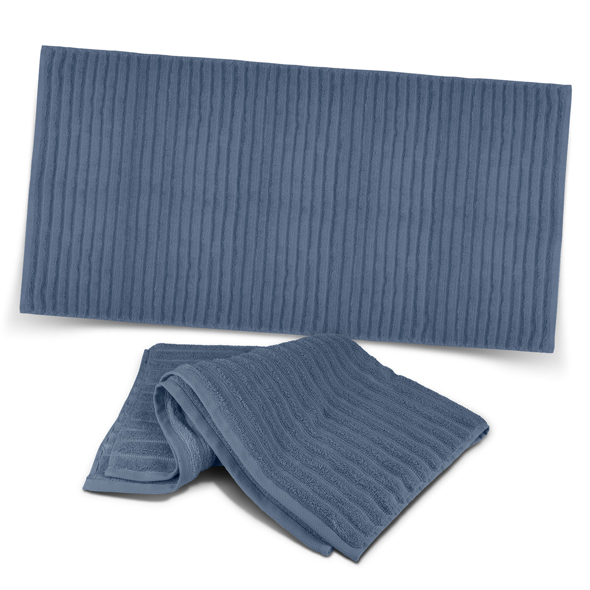 Palms Luxury Towel - Slate Blue