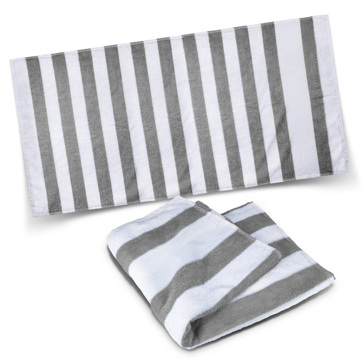 Esplanade Beach Towel - White/Grey