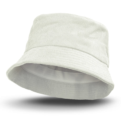 Madura Corduroy Bucket Hat - White
