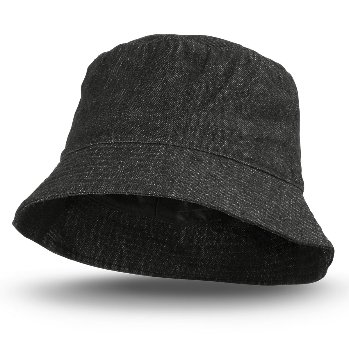 Beverley Denim Bucket Hat - Black