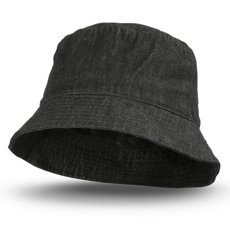 Beverley Denim Bucket Hat - Black