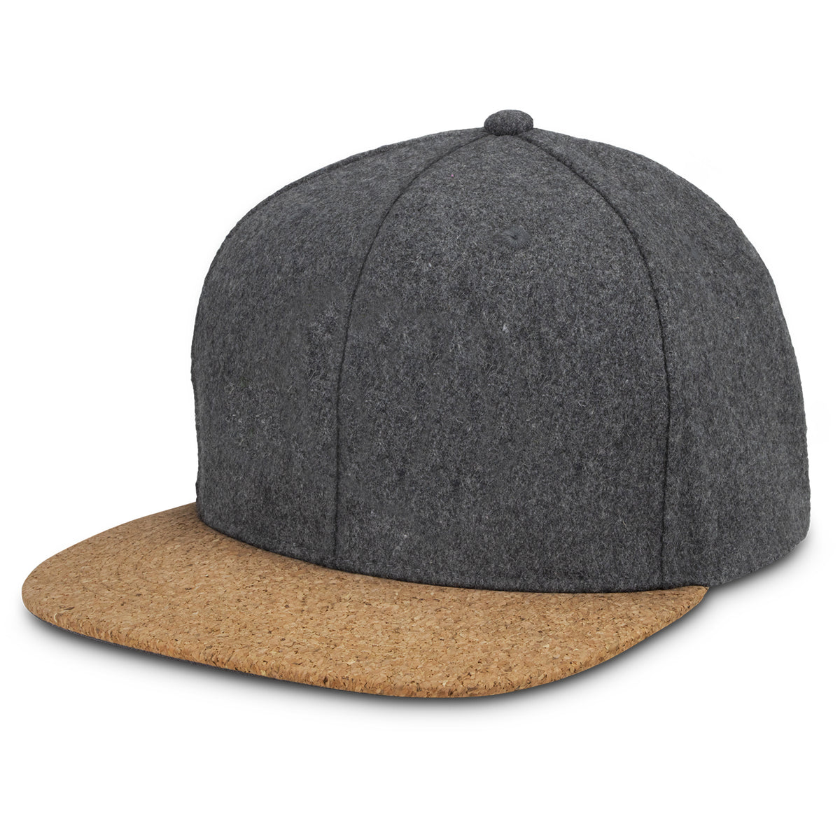Anchor Flat Peak Cap - Charcoal