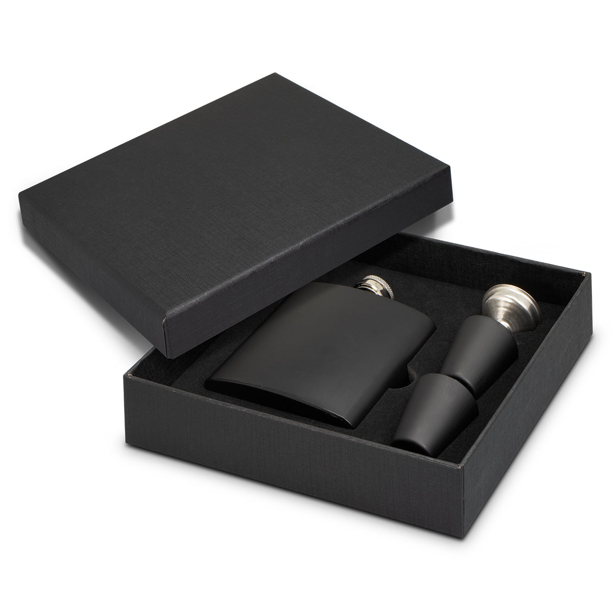 Dalmore Hip Flask Gift Set - Black