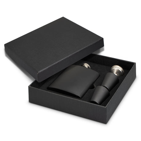 Dalmore Hip Flask Gift Set - Black