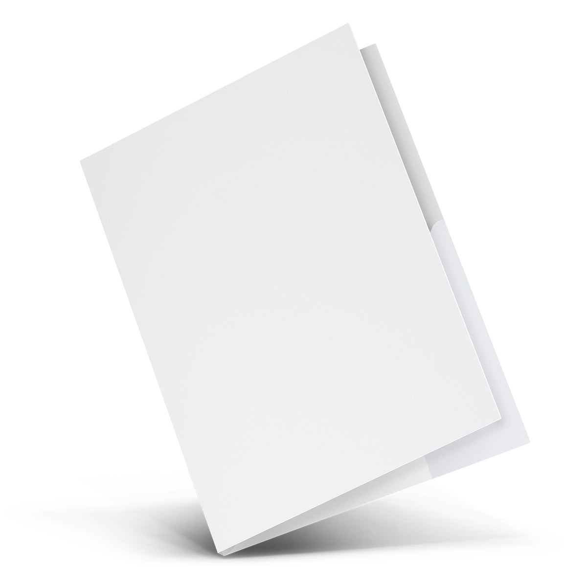 A4 Presentation Folder with Spine - White