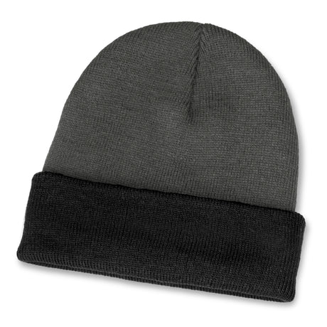Everest Two Toned Beanie - Grey/Black