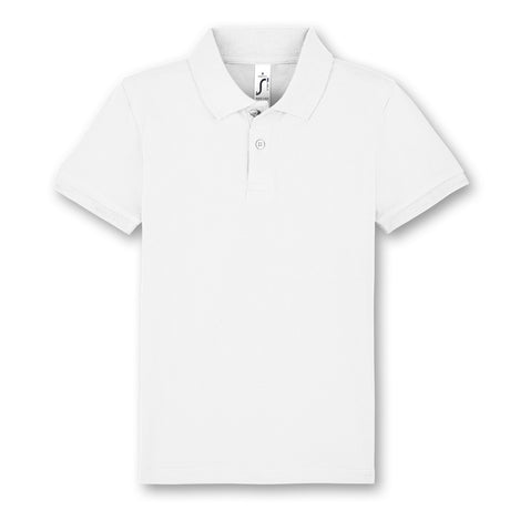 SOLS Perfect Kids Polo T-shirt - White