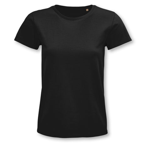 SOLS Pioneer Womens Organic T-Shirt - Deep Black