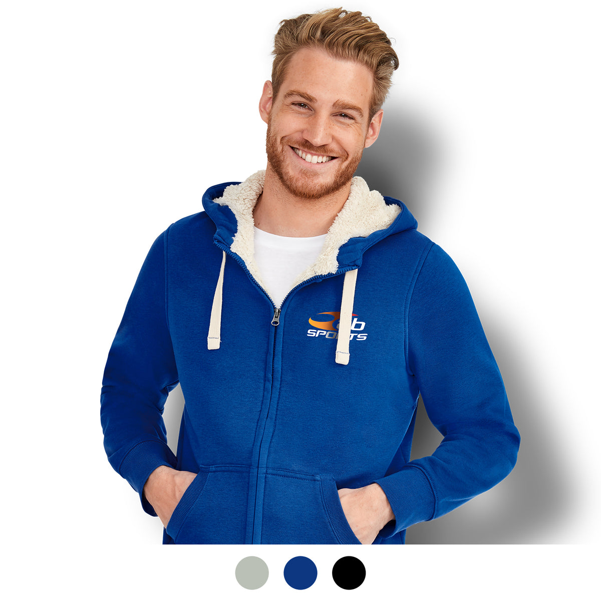 SOLS Sherpa Unisex Zipped Sweatshirt - Main