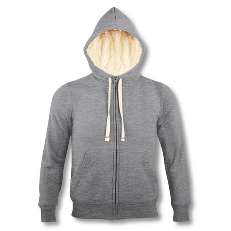 SOLS Sherpa Unisex Zipped Sweatshirt - Grey