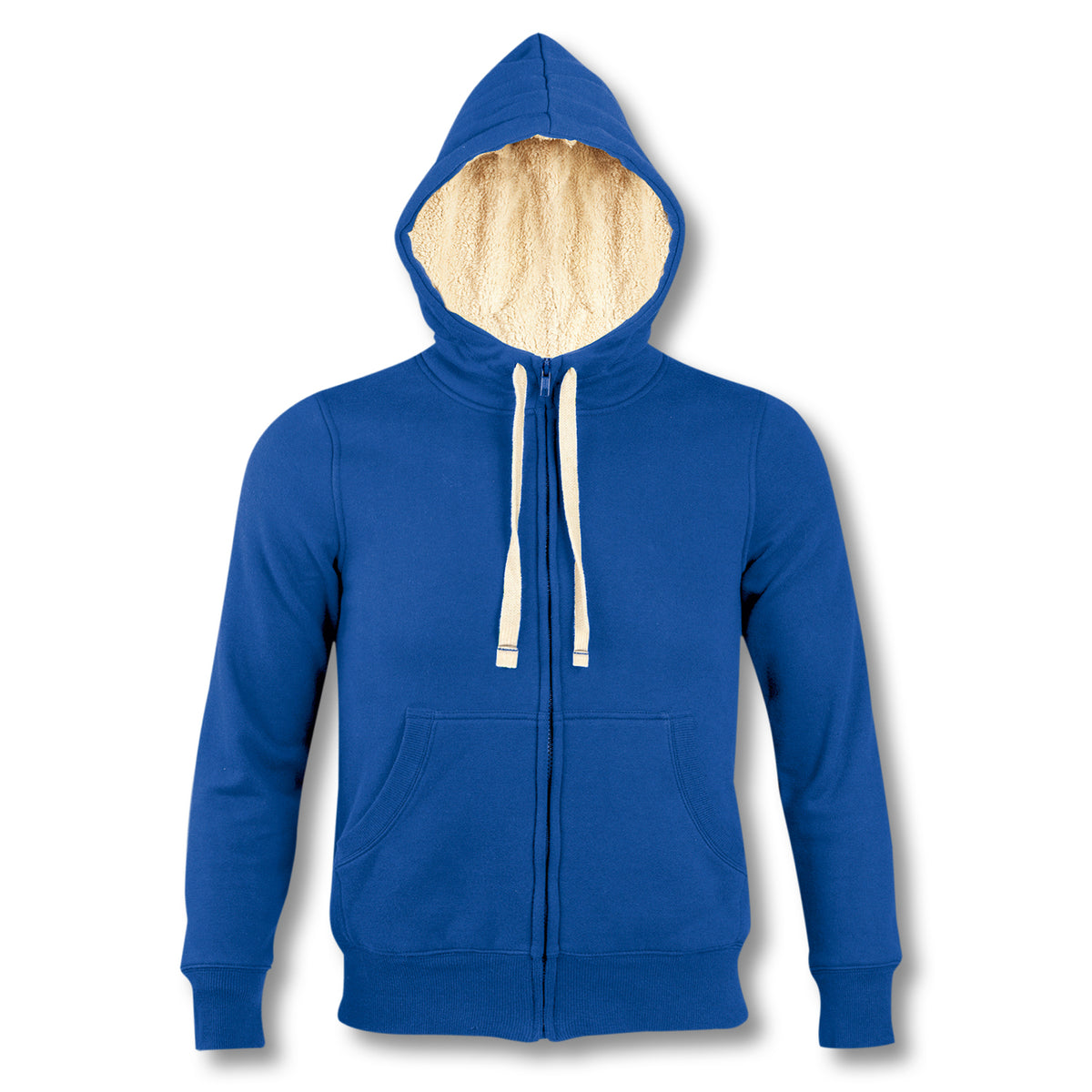 SOLS Sherpa Unisex Zipped Sweatshirt - Royal Blue