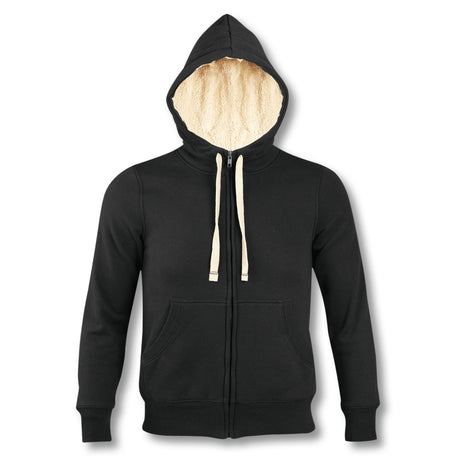 SOLS Sherpa Unisex Zipped Sweatshirt - Black