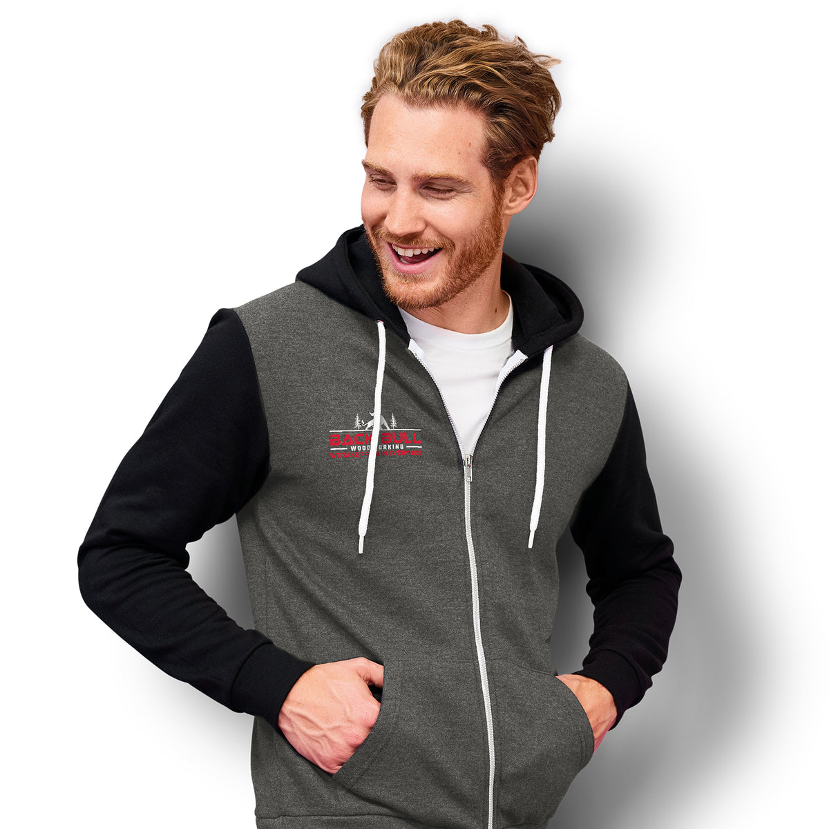 SOLS Silver Unisex Zipped Sweatshirt - Main
