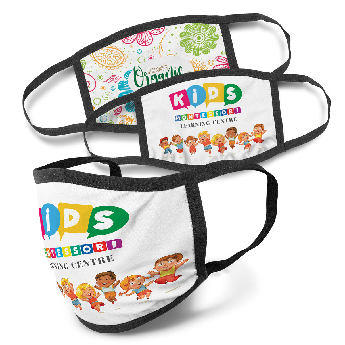 Full Colour 3-Ply Reusable Face Mask - Indent - Main