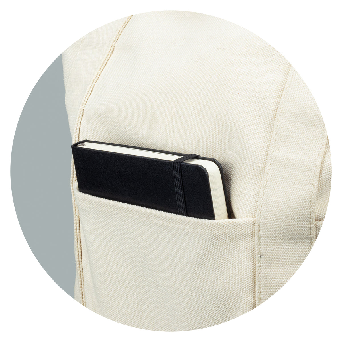 Amsterdam Canvas Tote Bag - Pocket