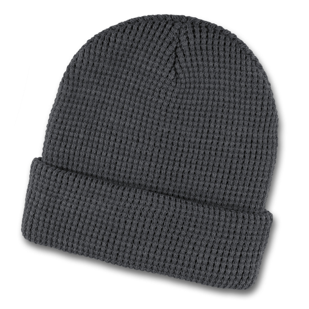 Galway Waffle Beanie - Charcoal