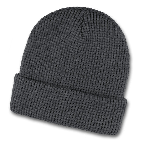 Galway Waffle Beanie - Charcoal