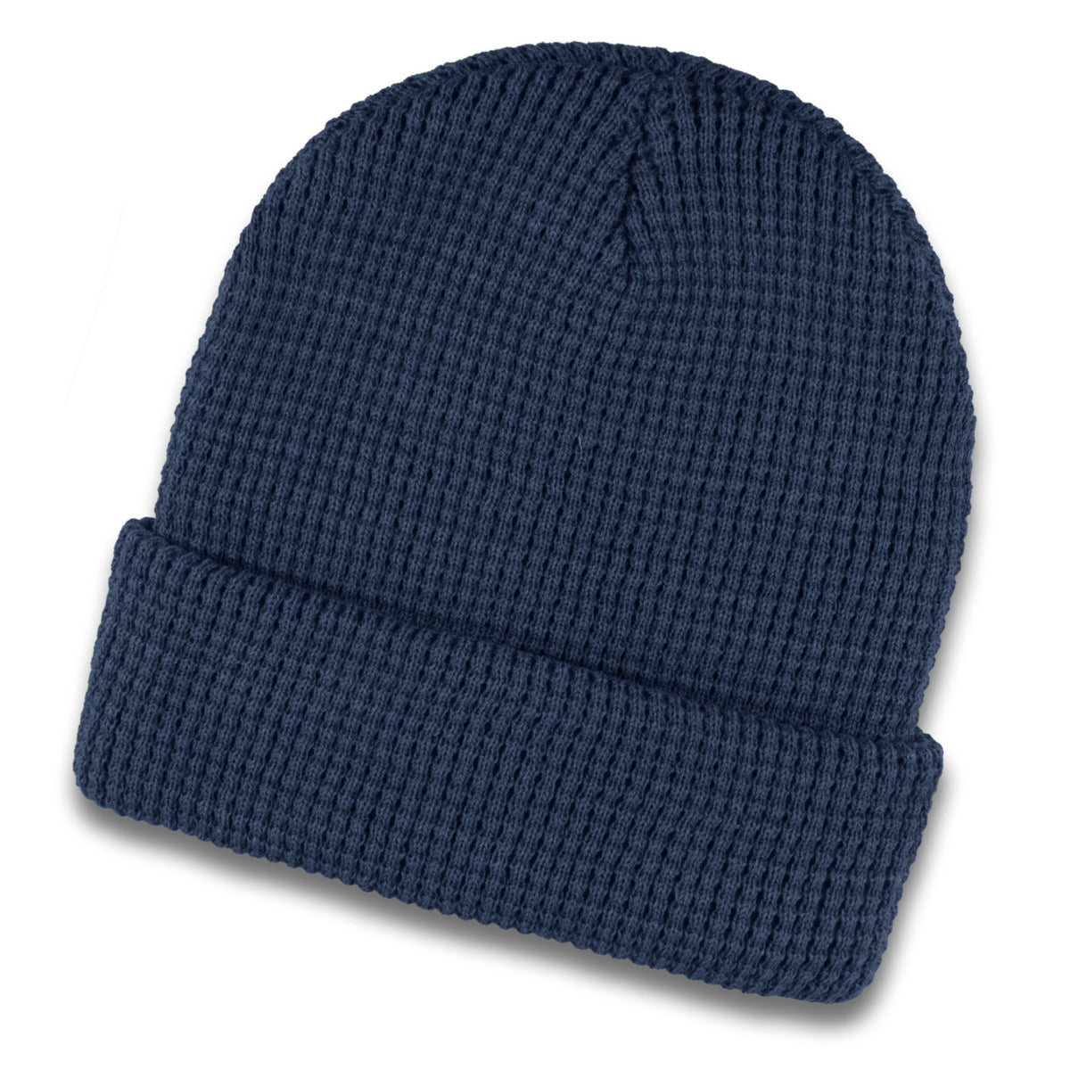 Galway Waffle Beanie - Navy