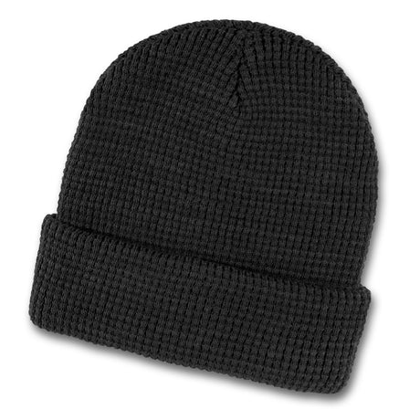 Galway Waffle Beanie - Black