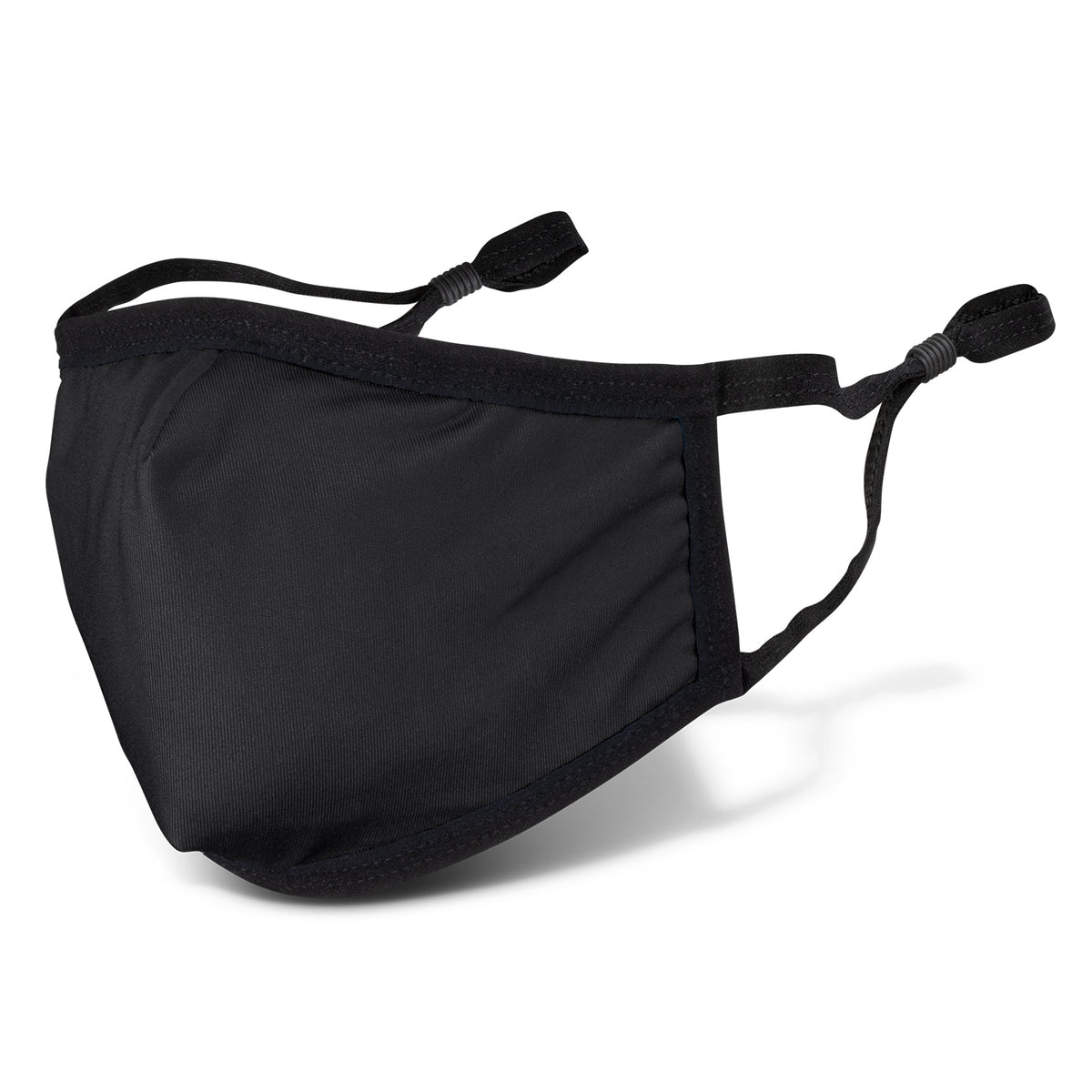 Reusable Cotton Face Mask Premium - Indent - Black