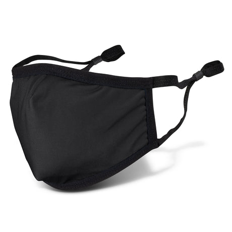 Reusable Cotton Face Mask Premium - Indent - Black