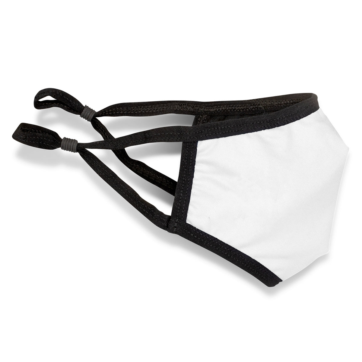 Full Colour Reusable Face Mask Premium - Indent - Side View