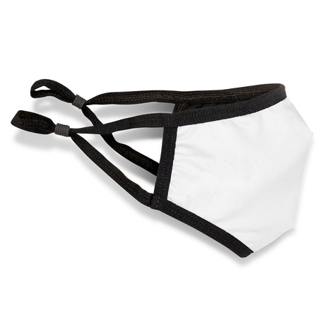 Full Colour Reusable Face Mask Premium - Indent - Side View