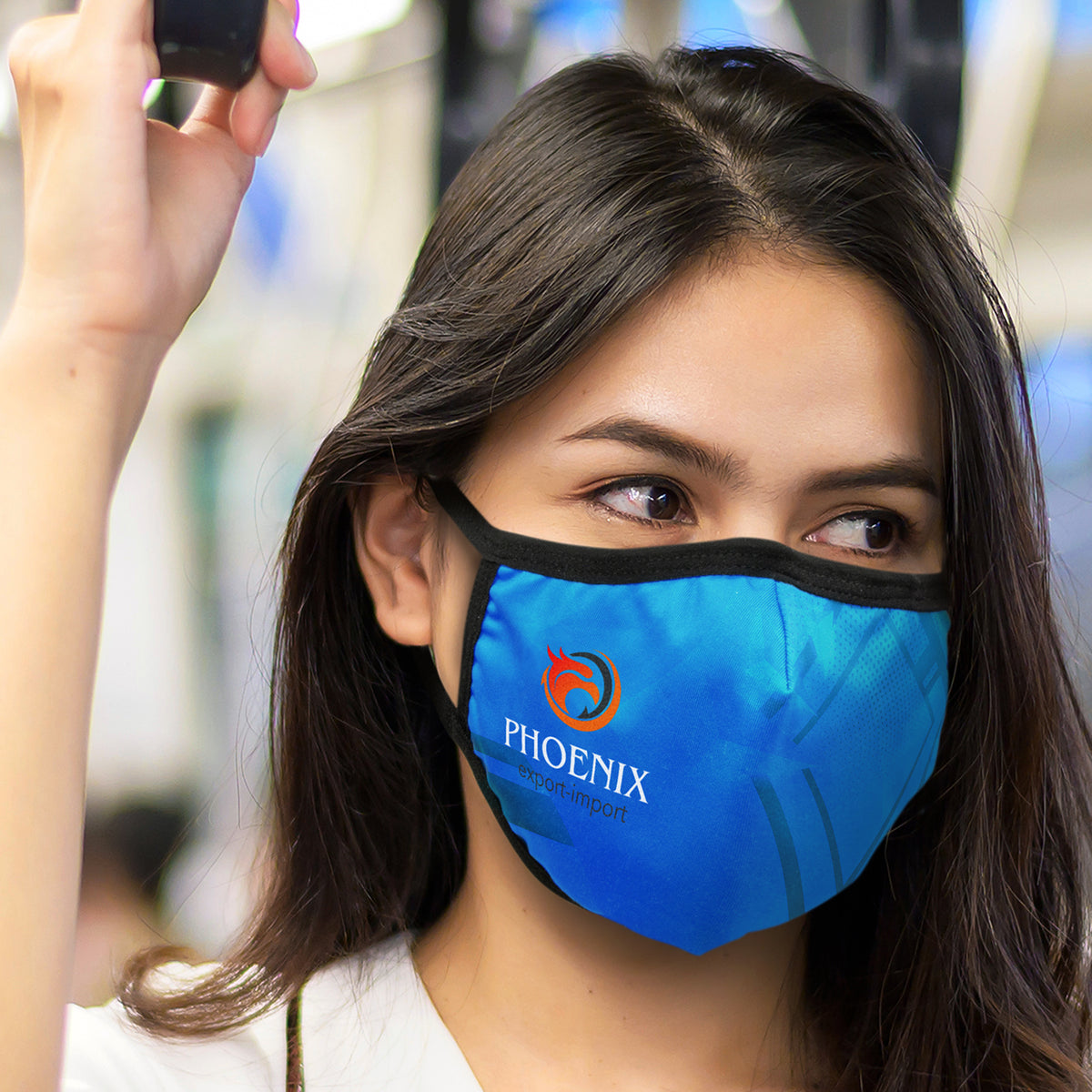 Full Colour Reusable Face Mask Premium - Indent - Feature