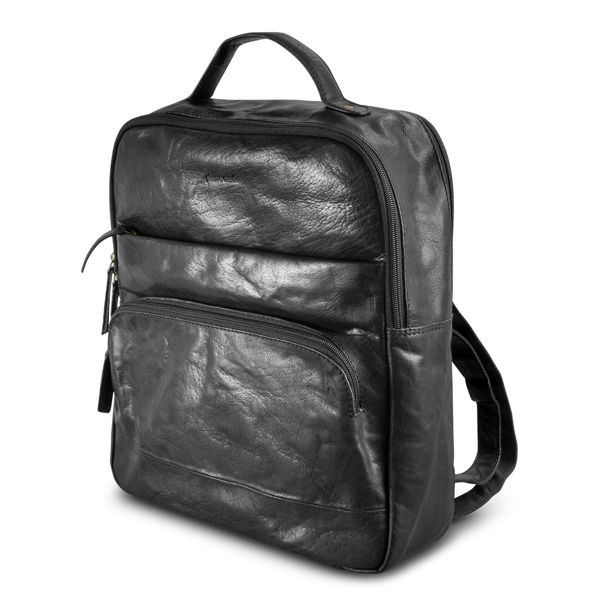 Pierre Cardin Leather Backpack - Black