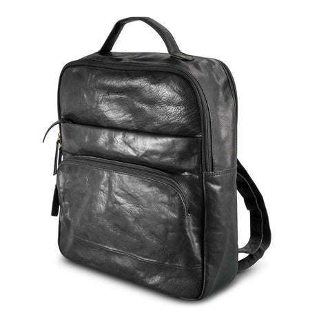 Pierre Cardin Leather Backpack - Black