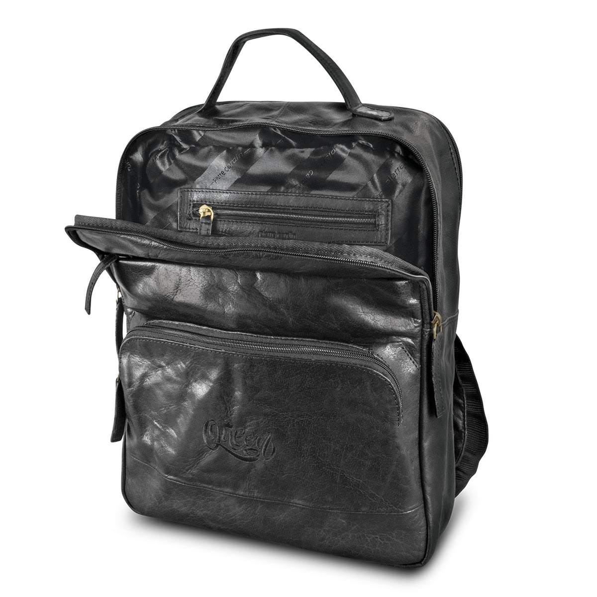 Pierre Cardin Leather Backpack - Front