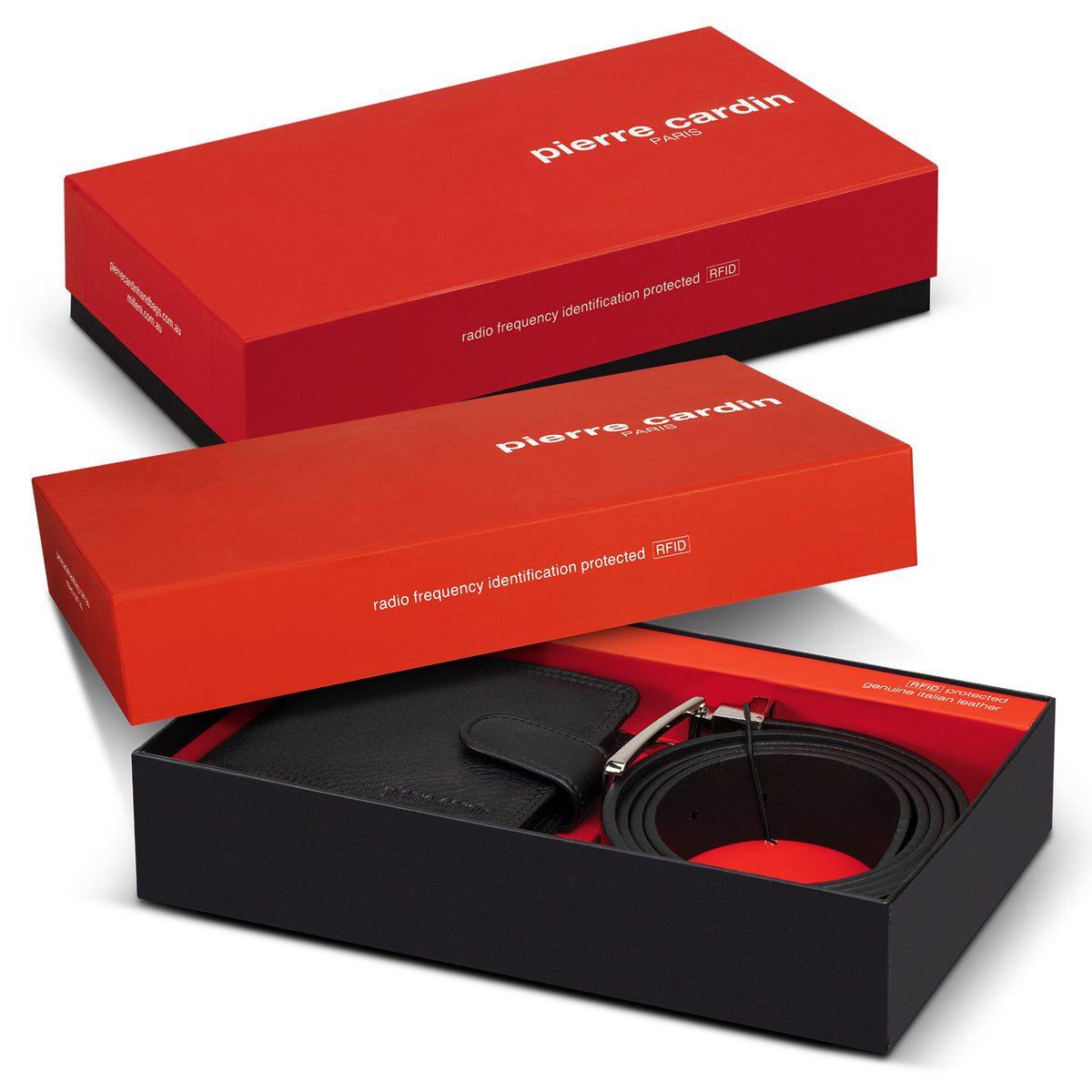 Pierre Cardin Leather Wallet and Belt Gift Set - Main