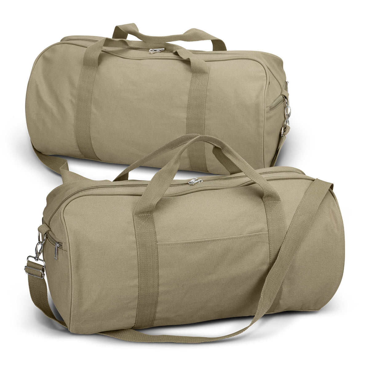 Canvas Duffle Bag - Beige