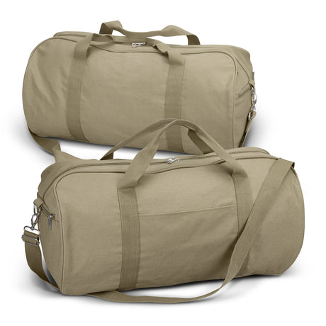 Canvas Duffle Bag - Beige